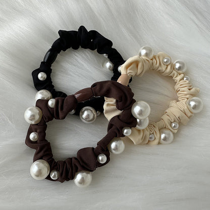 Pearl Elegance Hair Tie|Hair Band |Hair Barrette|Hair Scrunchie 2pcs HT16