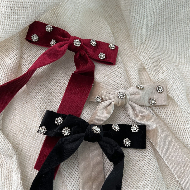 Velvet Bowknot Hair Clip | Hair Claw |Hair Barrette |Duckbill Hairpin A140