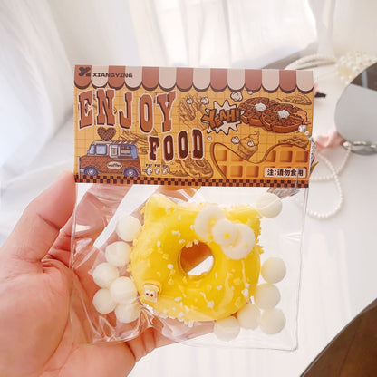 Caramel Kitty Donut Cheese | Slow Rising Soft Squishy|Squeeze Stress Toy S22