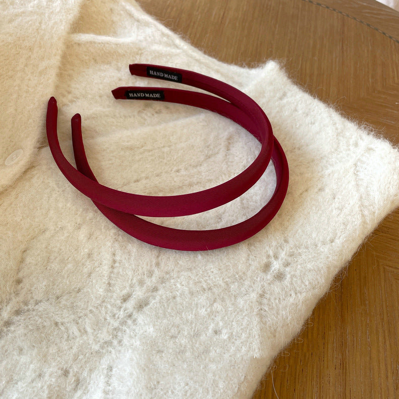 Velvet Crimson Hair Bands|Hair Tie |Ponytail Holders Barrette A93