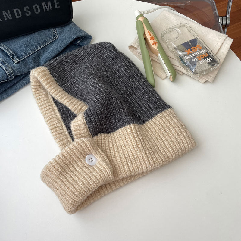 Classic Hoodie Balaclava Hat |Cashmere Knitted Warm Hat M4