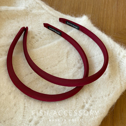 Velvet Crimson Hair Bands|Hair Tie |Ponytail Holders Barrette A93