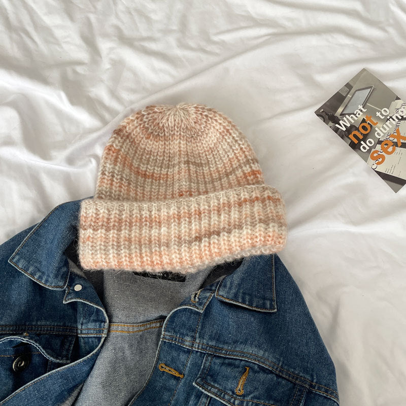 Cozy Winter Cashmere Knit Beanie Hat M2