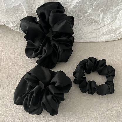 Smooth Silk Hair Tie|Hair Band |Ponytail Holders Barrette|Hair Scrunchie 3pcs HT4