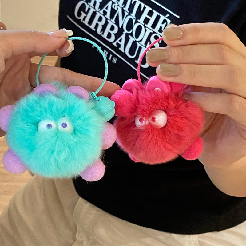 Plush Monster Design Bag KeyChain |Pendant Plush Schoolbag Hanging Decoration Gift K31