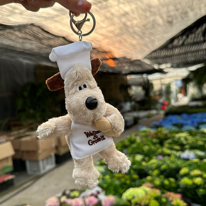 Cute Puppy Design Bag KeyChain |Dog Bunny Pendant Plush Schoolbag Hanging Decoration Gift K27