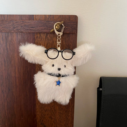 Cute Cartoon Pilot Rabbit Design Bag KeyChain |Pendant Bunny Plush Hanging Decoration Gift K17