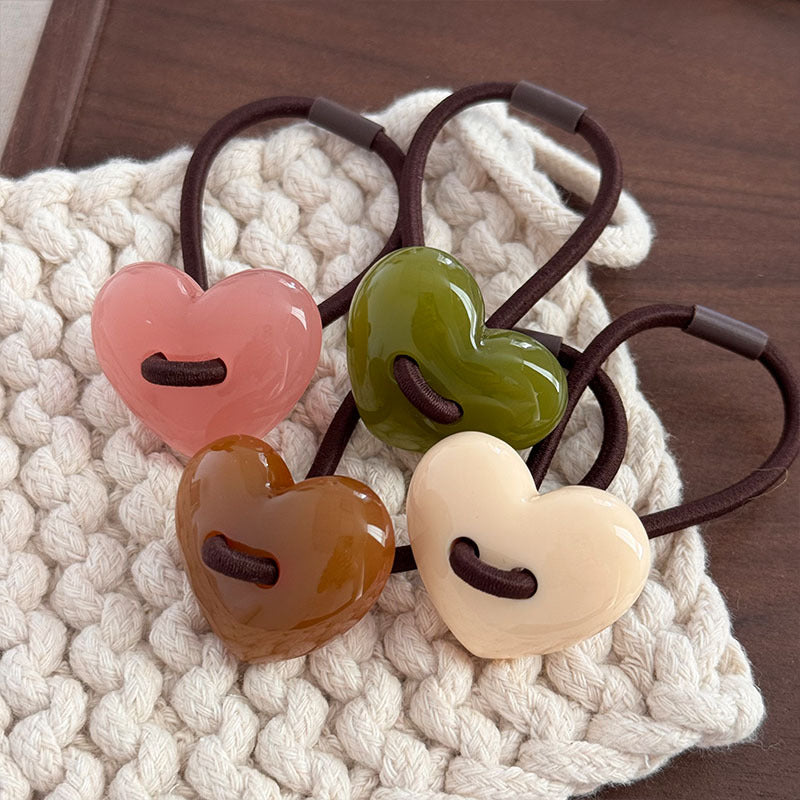 Heart Hair Tie|Hair Band Hair Scrunchie 2pcs HT38