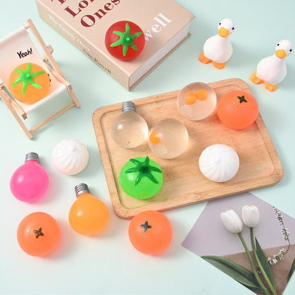 Tomato Blueberry Orange Egg Lightbulb Bun Watermelon| Slow Rising Soft Squishy|Squeeze Stress Toy S29