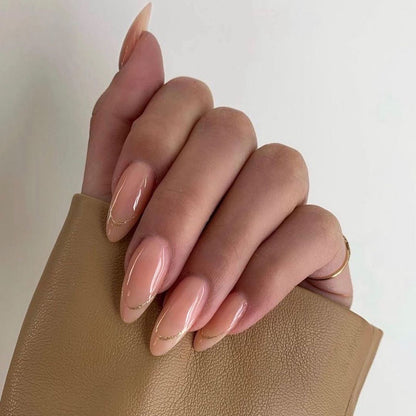 Ethereal Blush | Medium Almond Manicure | Press On Nails N738