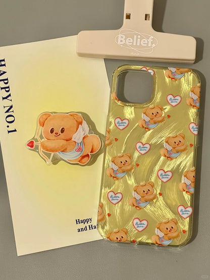 Cupid Butter Bear iPhone Case Whit Grip L4