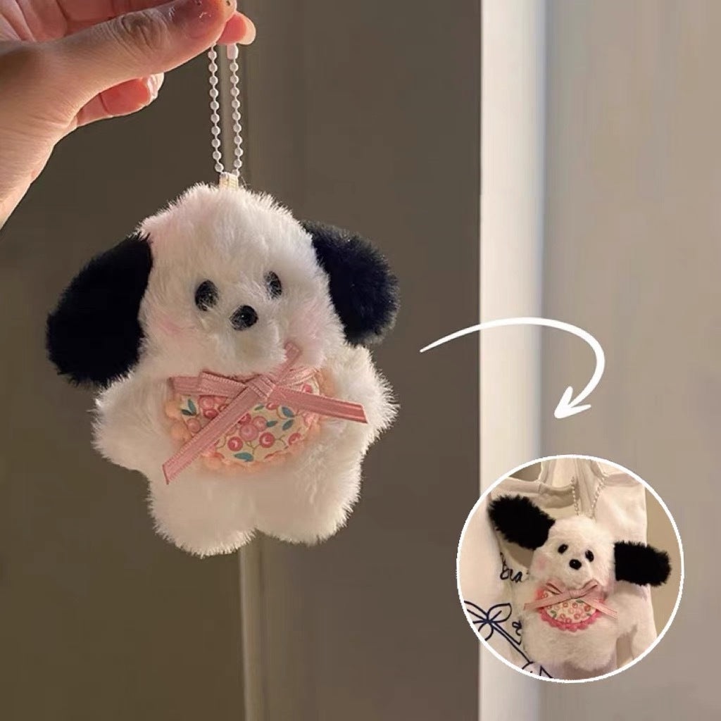 Cartoon Puppy Design Bag KeyChain |Pochacco Pendant Plush Schoolbag Hanging Decoration Gift K26