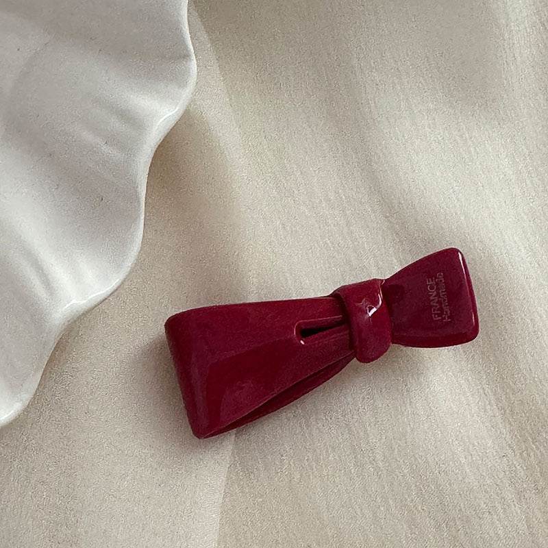 Acetate Red Hair Clip |Hair Snap Clip |Hair Barrette |Duckbill Hairpin 2pcs A128