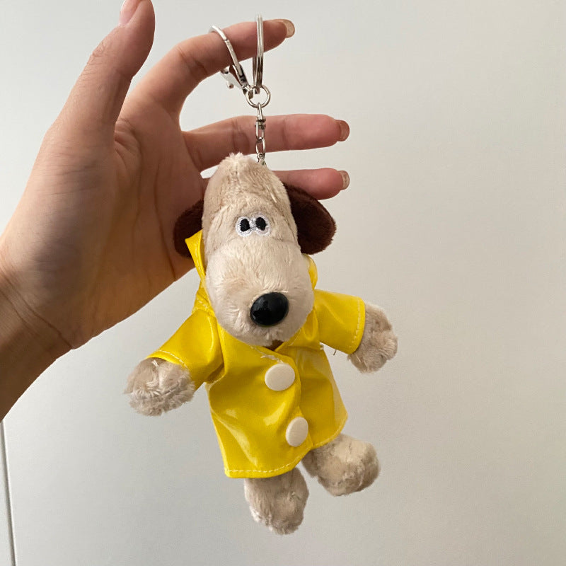 Cute Puppy Design Bag KeyChain |Dog Bunny Pendant Plush Schoolbag Hanging Decoration Gift K21