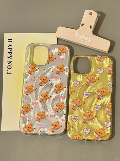 Cupid Butter Bear iPhone Case Whit Grip L4