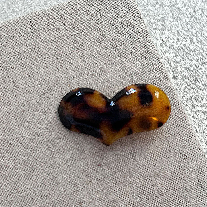 Acetate Heart Hair Clip |Hair Snap Clip |Hair Barrette |Duckbill Hairpin A110