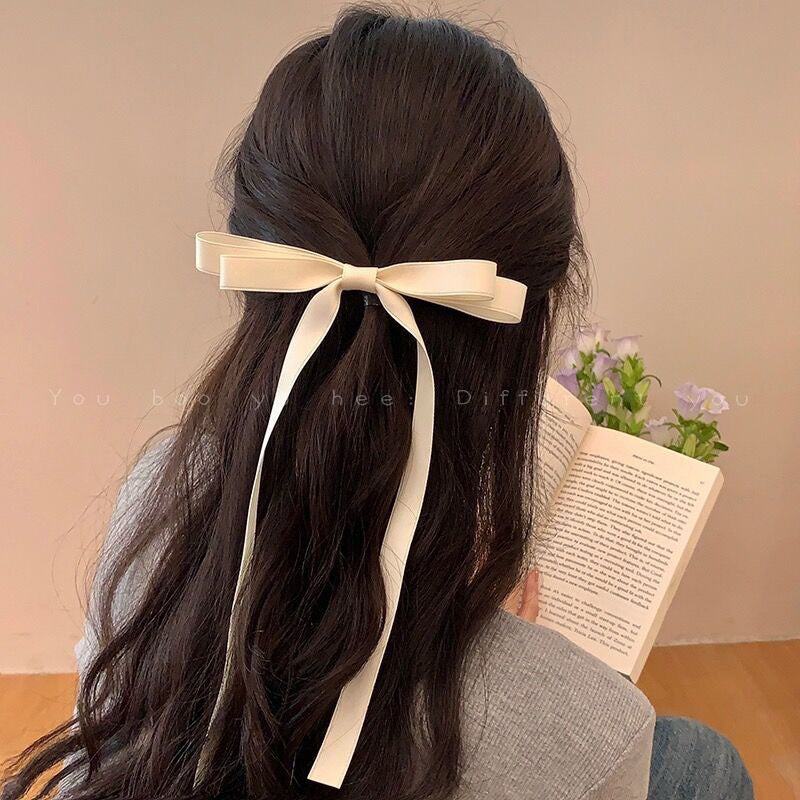 Ribbon Bowknot Hair Clip |Hair Snap Clip |Hair Barrette |Duckbill Hairpin 2pcs A43