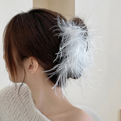 Plume Hair Clip |Feather Hair Claw |Plumage Hair Barrette |Duckbill Hairpin A75