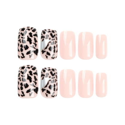 Elegant Cheetah| Medium Coffin Manicure | Press On Nails N700