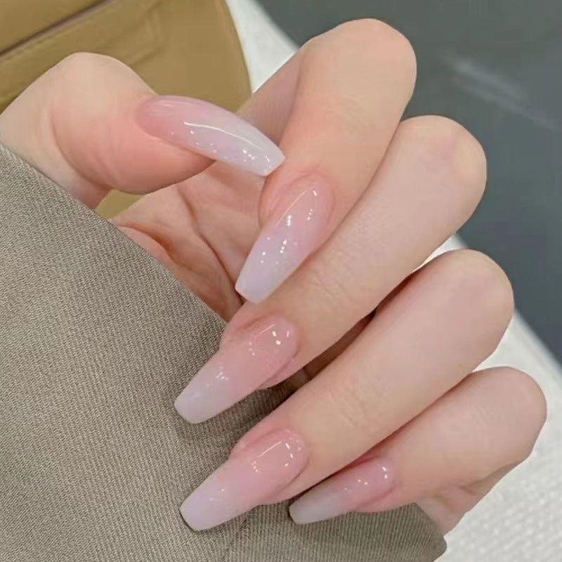 Baby Pink | Long Coffin Manicure  | Press On Nail