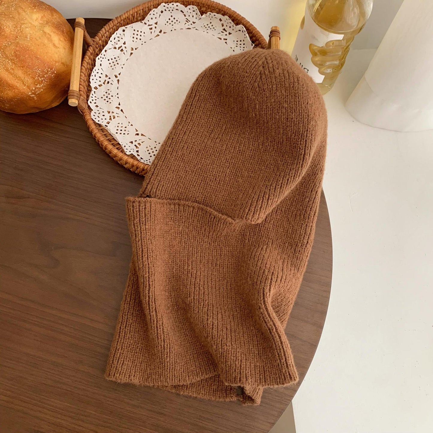 Classic Hoodie Balaclava Hat |Cashmere Knitted Warm Hat M3