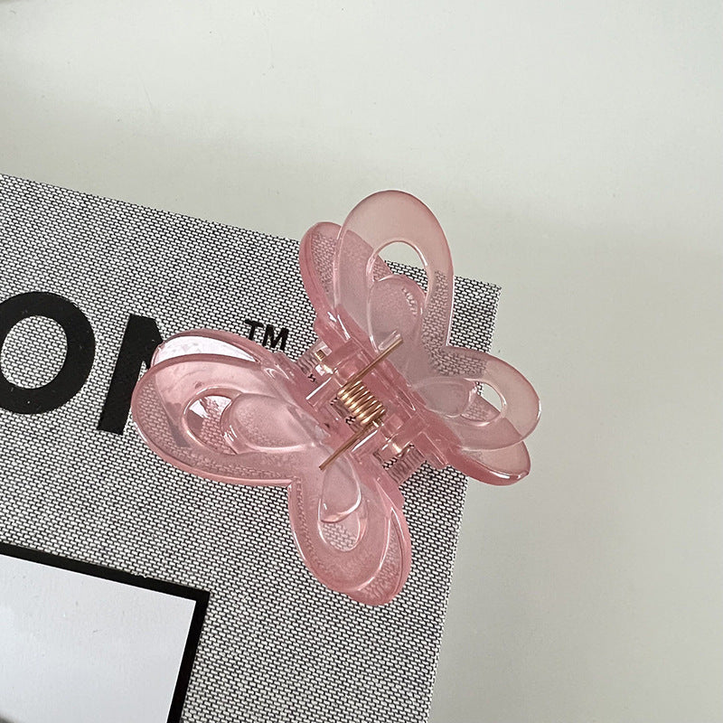 Butterfly Acrylic Hair Clip |Hair Claw |Jelly Colors Hair Barrette A137