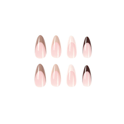 Maillard Hues| Medium Almond Manicure | Press On Nails N562