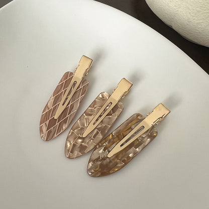 Acetate Basic Gold Hair Clip |Hair Snap Clip |Hair Barrette |Duckbill Hairpin 2pcs A18