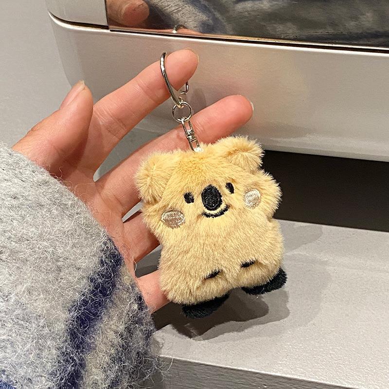 Cartoon Puppy Koala Butter Design Bag KeyChain |Pendant Plush Schoolbag Hanging Decoration Gift K24