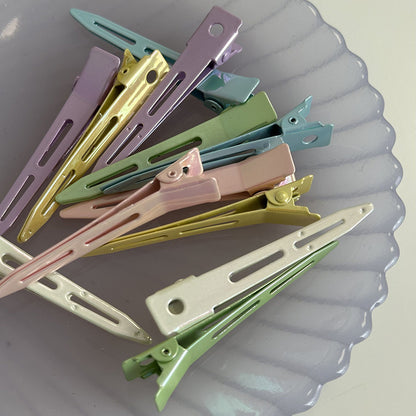 Pastel Seamless Hair Clip|Hair Claw |Hair Barrette |Duckbill Hairpin 2pcs A145