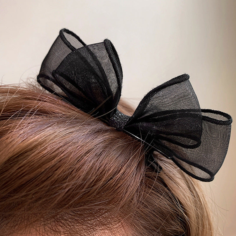 Tulle Bowknot Hair Clip |Hair Snap Clip |Hair Barrette |Duckbill Hairpin A38