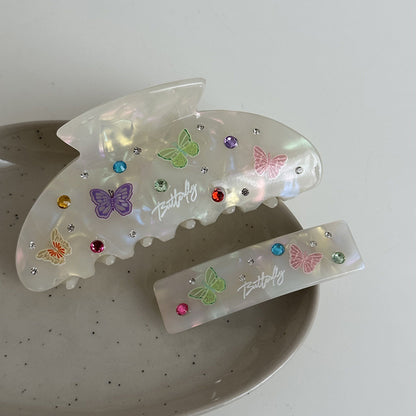 Joyful Butterfly Hair Clip |Hair Claw Hair Barrette |Duckbill Hairpin A166