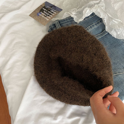 Classic Slouchy Beret | Wool Knitted Warm Hat W1