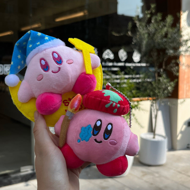 Cute Cartoon Kirby Alien Design Bag KeyChain |Pendant Plush Schoolbag Hanging Decoration Gift K16