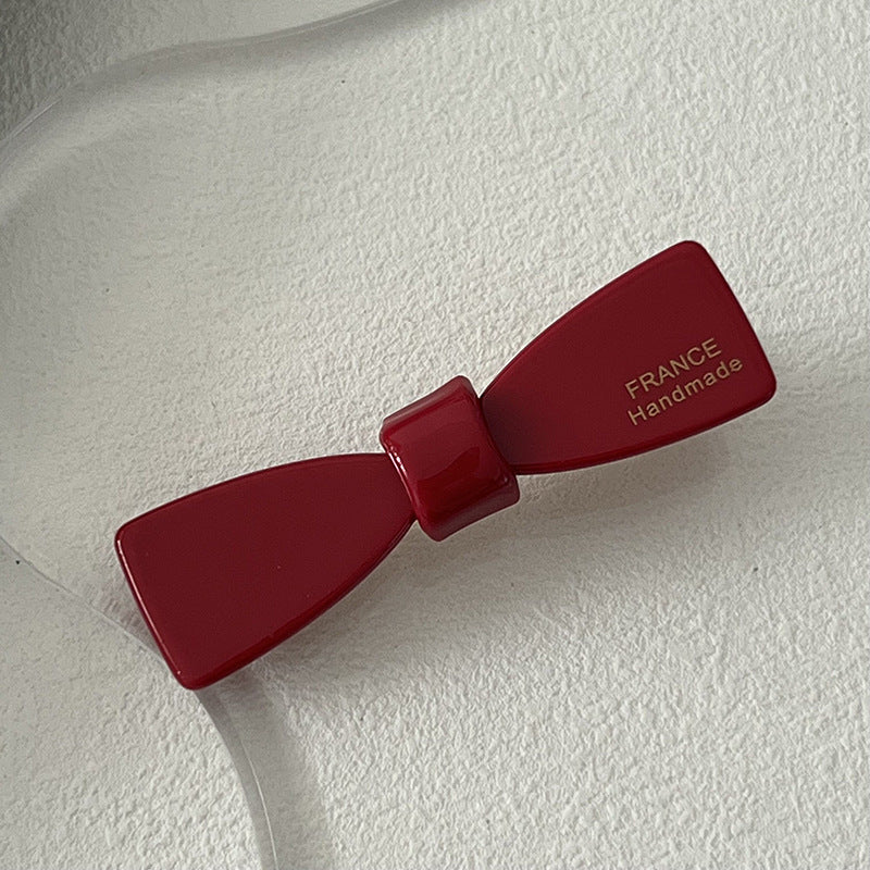 Acetate Red Hair Clip |Hair Snap Clip |Hair Barrette |Duckbill Hairpin 2pcs A57