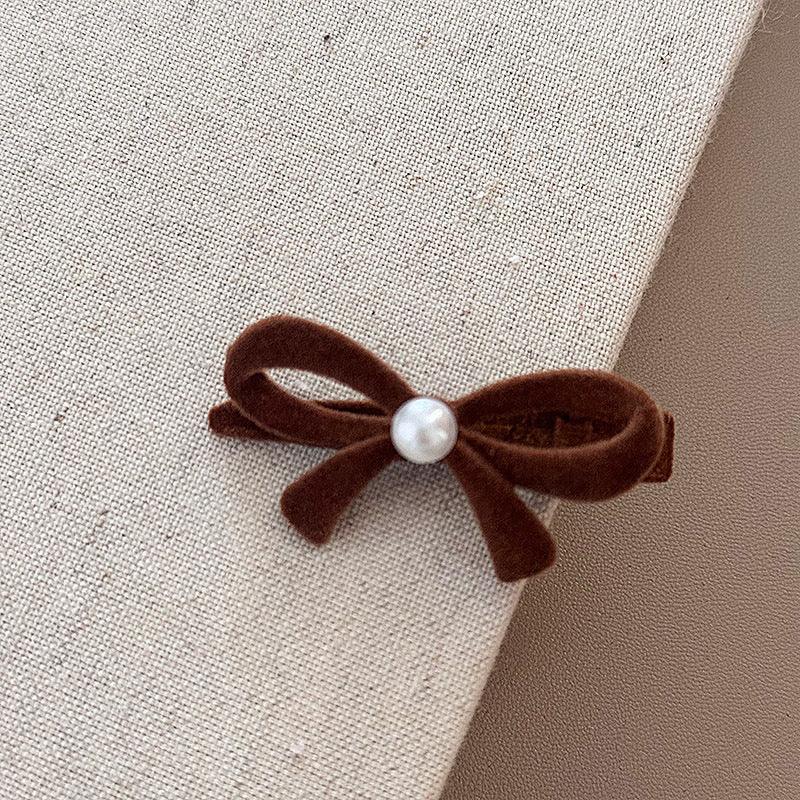 Bowknot Pearl Hair Clip |Hair Claw |Hair Barrette |Duckbill Hairpin A78