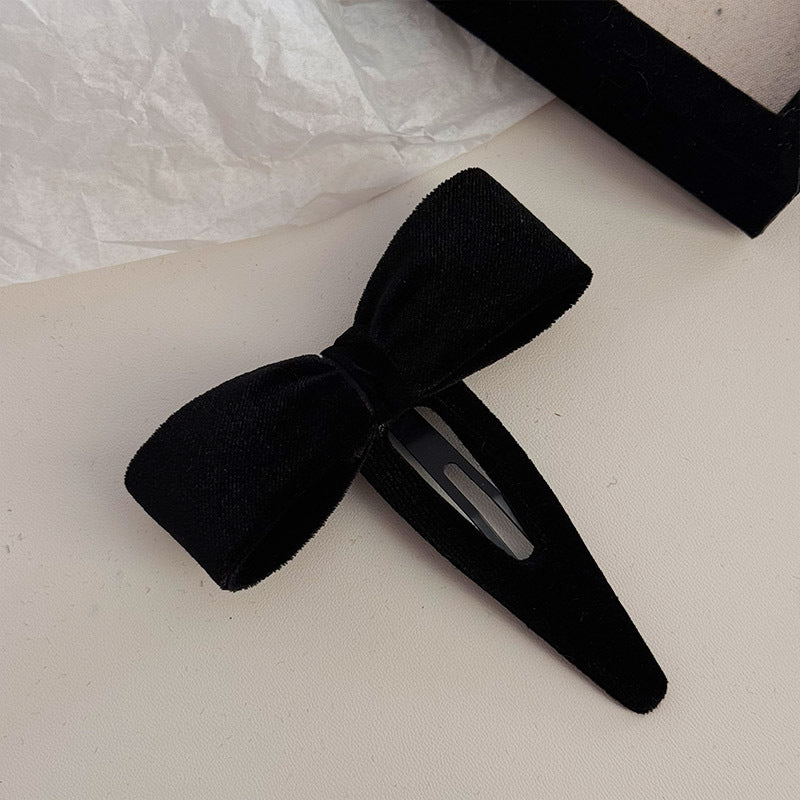 Velvet Bowknot Hair Clip | Hair Claw |Hair Barrette |BOBBI Duckbill Hairpin A100