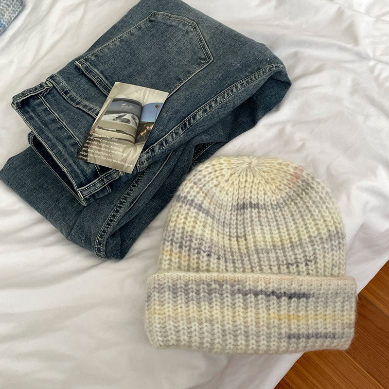 Cozy Winter Cashmere Knit Beanie Hat M2