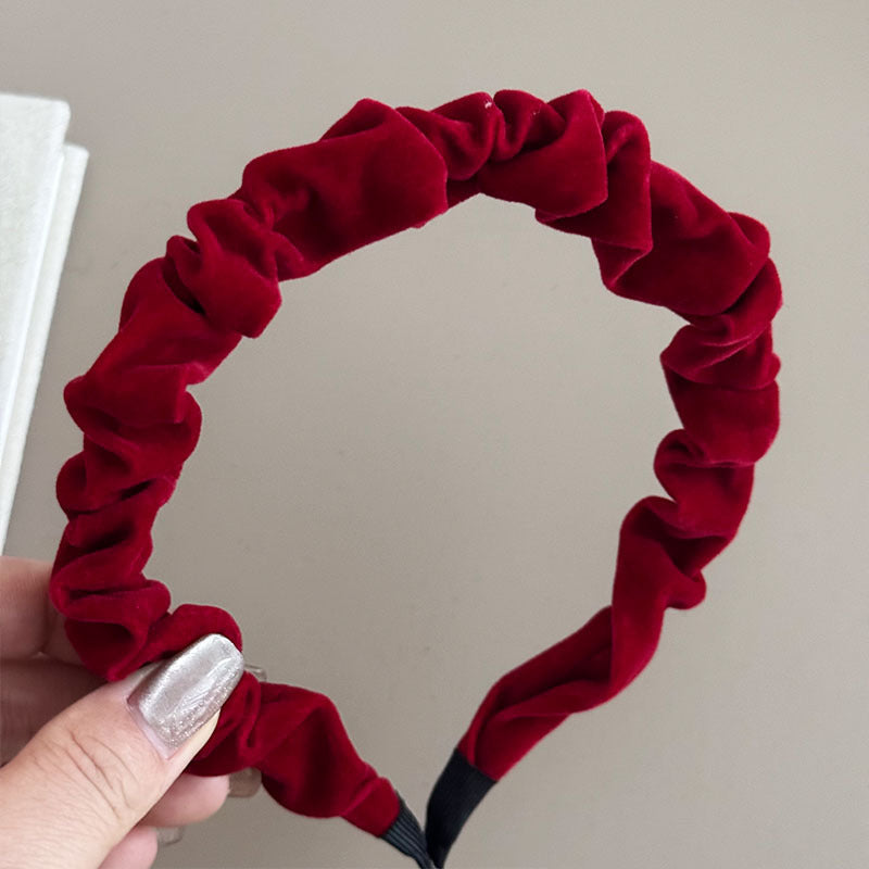 Crushed Velvet Hair Band |Ponytail Holders Barrette|Hair Scrunchie A181