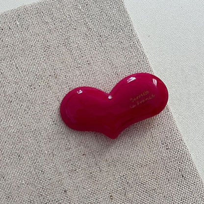 Acetate Heart Hair Clip |Hair Snap Clip |Hair Barrette |Duckbill Hairpin A110