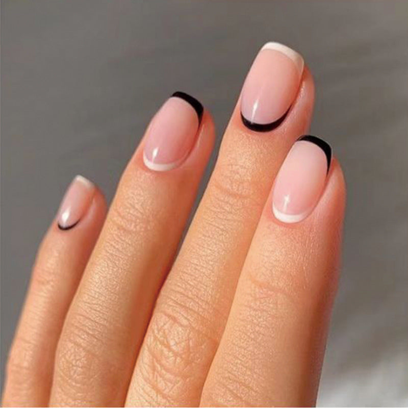 Upside-Down Chic| Short Squoval Manicure | Press On Nails N406