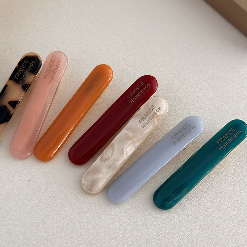 Acetate Basic Hair Clip |Hair Snap Clip |Hair Barrette |Duckbill Hairpin 2pcs A118