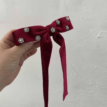 Velvet Bowknot Hair Clip | Hair Claw |Hair Barrette |Duckbill Hairpin A140