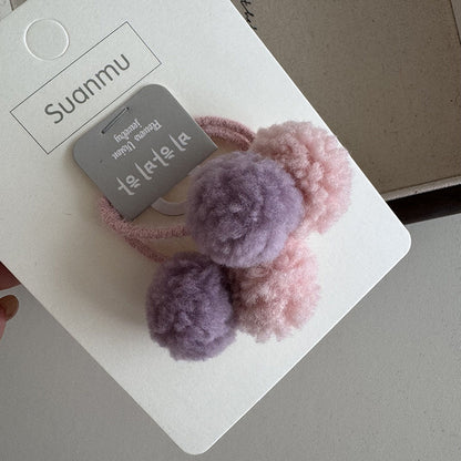 Cute Furball Hair Tie|Hair Clip |Ponytail Holders Barrette A123