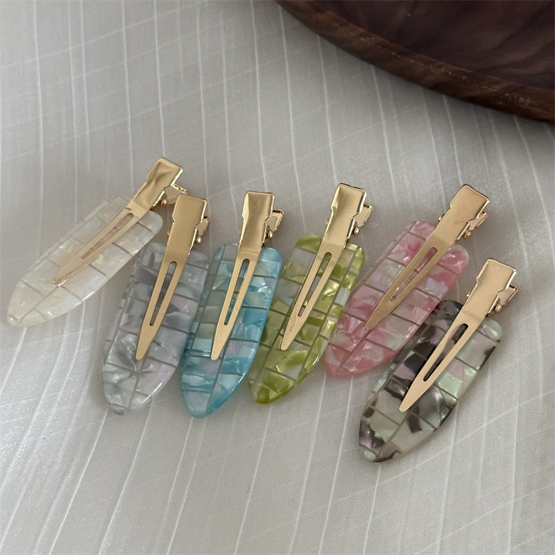 Mermaid Hair Clip |no crease Hair Snap Clip |Hair Barrette |Duckbill Hairpin 2pcs A56