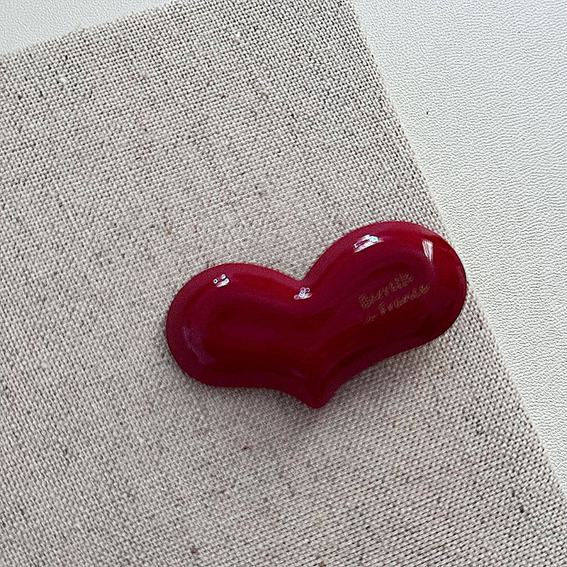 Acetate Heart Hair Clip |Hair Snap Clip |Hair Barrette |Duckbill Hairpin A110