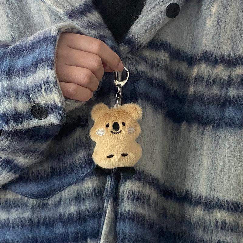 Cartoon Puppy Koala Butter Design Bag KeyChain |Pendant Plush Schoolbag Hanging Decoration Gift K24