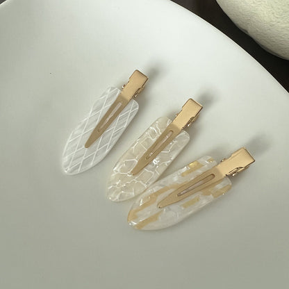 Acetate Basic Gold Hair Clip |Hair Snap Clip |Hair Barrette |Duckbill Hairpin 2pcs A18