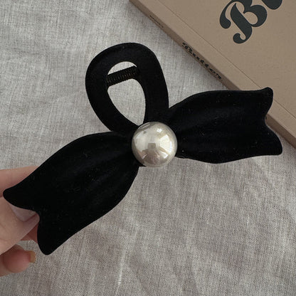 Velvet Pearl Hair Clip |Hair Claw |Hair Barrette |Duckbill Hairpin A85