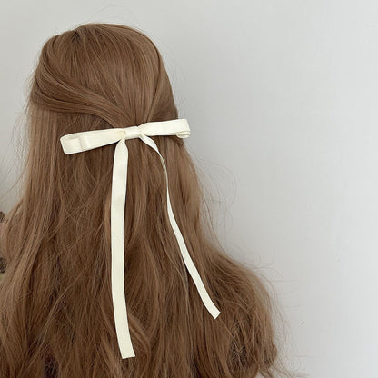 Ribbon Bowknot Hair Clip |Hair Snap Clip |Hair Barrette |Duckbill Hairpin 2pcs A43